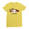 July Peeking Out Baby Boy in Spanish Ladies Fitted T-Shirt