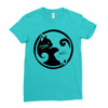 yinyang cats Ladies Fitted T-Shirt
