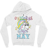 unicorns are born in may cute unicorn Zipper Hoodie