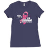 My Wife Is A Survivor Ladies Fitted T-Shirt
