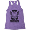 Never Underestimate Dog Rescuer Who Was Born December Racerback Tank