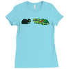 tortoise caught Ladies Fitted T-Shirt