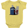 defacing the phonebox hoody Baby Bodysuit