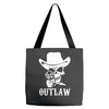 outlaw cow boy motor bike Tote Bags