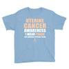 Uterine Cancer Awareness I Wear Peach For Some Special To Me Youth Tee