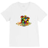 Rubik Cube V-Neck Tee