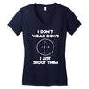 i don't wear bows Women's V-Neck T-Shirt