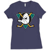 mighty ducks of anaheim Ladies Fitted T-Shirt