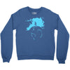 water planet global warming world ocean banksy nature graphic Crewneck Sweatshirt