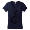tribal cobra Women's V-Neck T-Shirt
