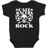biker t shirt cafe racers ton up boys rockers greasers rock Baby Bodysuit