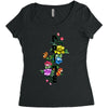 Pride Floral LGBT Colors Women's Triblend Scoop T-shirt