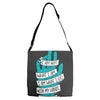 not what i am Adjustable Strap Totes