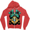 warrior aztec Zipper Hoodie