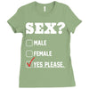 Sex Yes Please Ladies Fitted T-Shirt