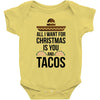 i love you and tacos. Baby Bodysuit