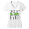 coolest daddy ever Women's V-Neck T-Shirt