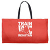 silver edition train insaiyan dragonball z insane bodybuilding goku Weekender Totes