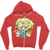 papy burger Zipper Hoodie