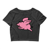 flying pig Crop Top