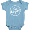 go vegan Baby Onesie