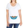 Two Peas In a Pod Twin Chocolate Baby Boys Ladies Curvy T-Shirt