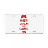 keep calm and game on License Plate
