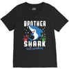 brother shark doo doo doo family matching V-Neck Tee