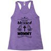 I Am One Blessed Mommy Racerback Tank