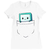 bmo pocket Ladies Fitted T-Shirt