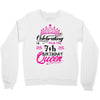 Celebrating With the 7th Birthday Queen Crewneck Sweatshirt