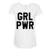 girl power Maternity Scoop Neck T-shirt