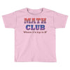 math club hippie hipster Toddler T-shirt