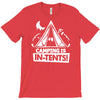 white ink camping is in tents funny T-Shirt