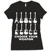 choose your weapon funny Ladies Fitted T-Shirt