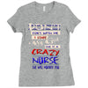 she is a crazy nurse Ladies Fitted T-Shirt