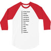 Beard Growth Scale 3/4 Sleeve Shirt