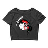 samurai jack and aku yin yang Crop Top