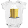 oh hay oh hey girl boy funny pun Baby Onesie