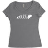 'evolution motorcycle' funny Women's Triblend Scoop T-shirt