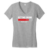 getting drunk Women's V-Neck T-Shirt