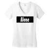 alone anymore Women's V-Neck T-Shirt