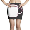 glass and coffee Mini Skirts