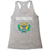 reindeer christmas Racerback Tank