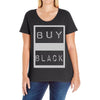 buy black Ladies Curvy T-Shirt