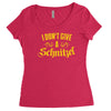 i don't give a schnitzel Women's Triblend Scoop T-shirt