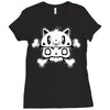 cat cap Ladies Fitted T-Shirt