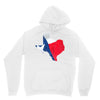 Eroded Texas Map With Flag Unisex Hoodie