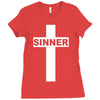 sinner christian god bible new Ladies Fitted T-Shirt