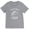 fitness fit taco in my mouth funny food eating healthy exercise gym V-Neck Tee